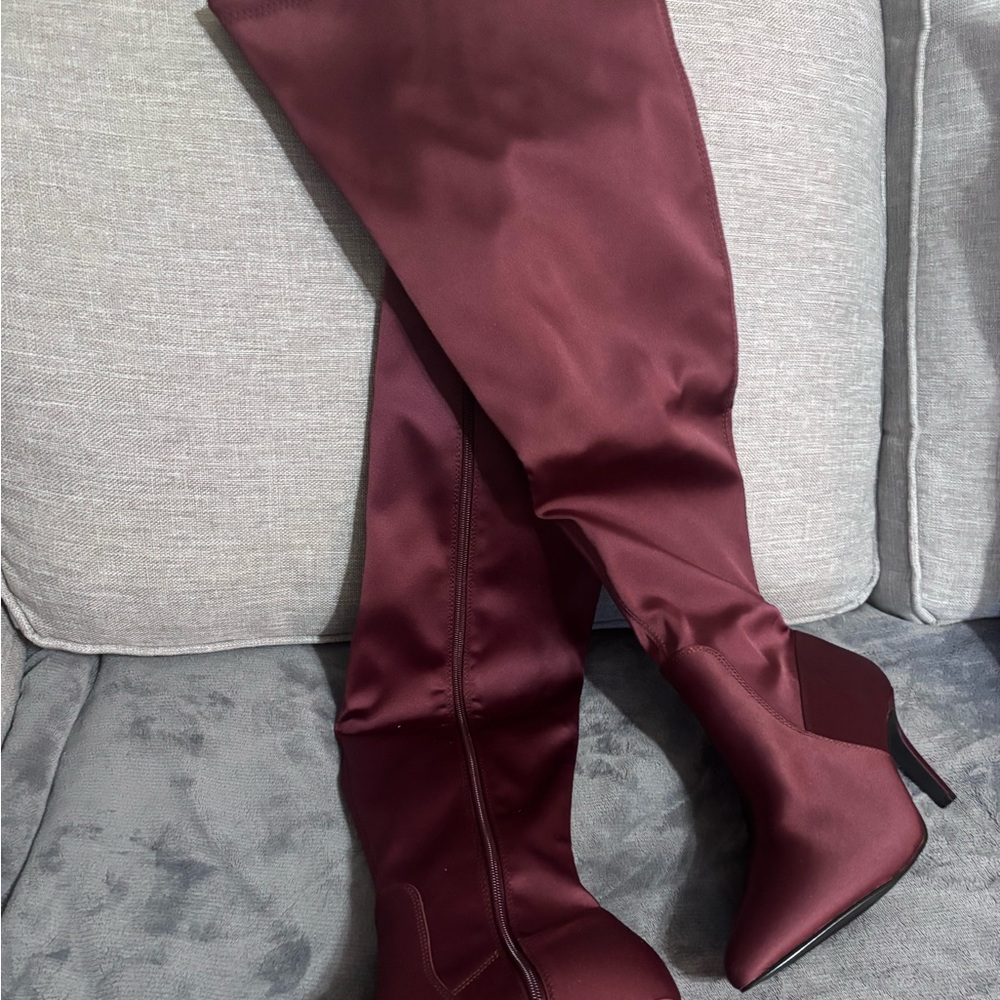 Size 10 Torrid Satin Over-the-knee boots